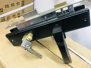 Metal Door Lock. Interior/Exterior Steel Door Lock