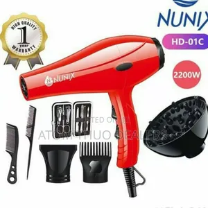 Red Nunix HD-01C Blow Dry With Accesories