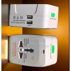 Universal Travel Plug Adapter With 2 USB Ports Fits European