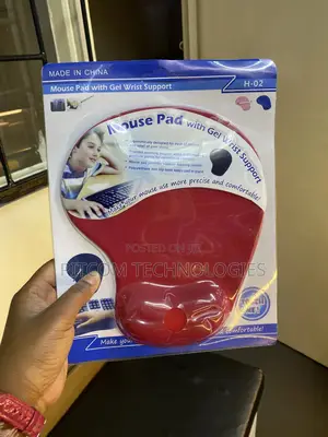 Mouse Pad With Gel Wrist Support