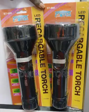 Led Rechargeable Torch ST-860 Bright Light Upto 100m