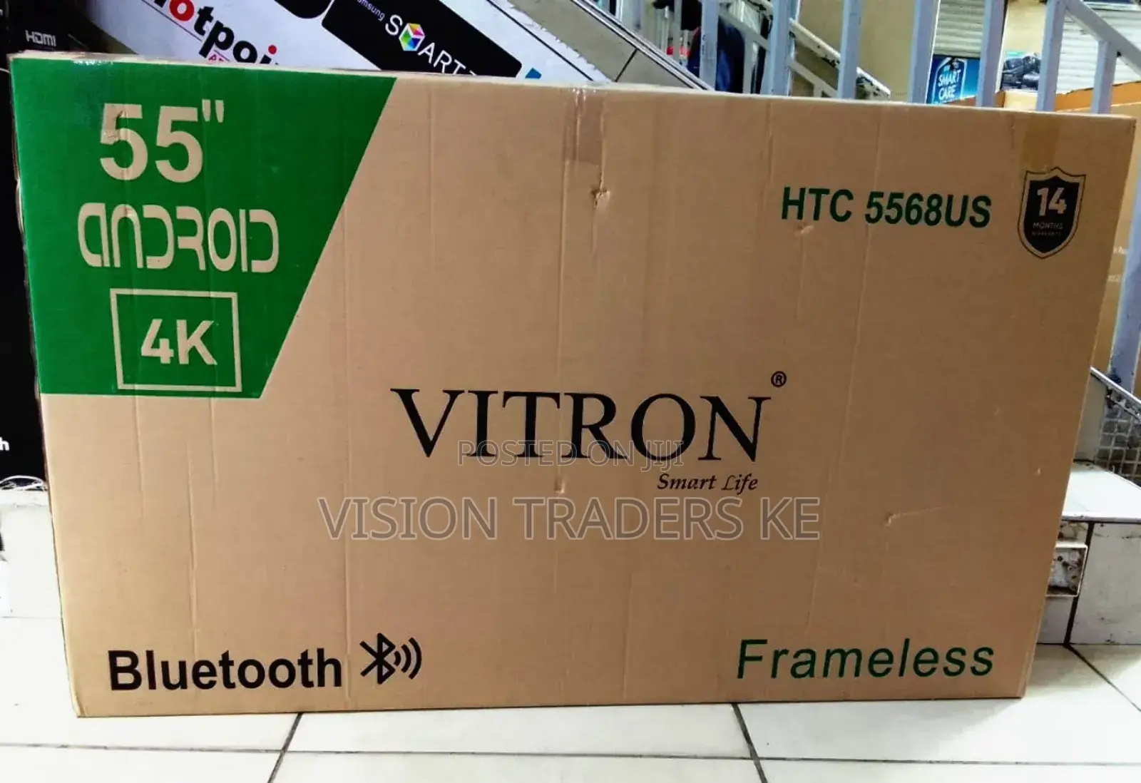 Vitron Htc5568us 55 Inches Smart Android Frameless Tv.