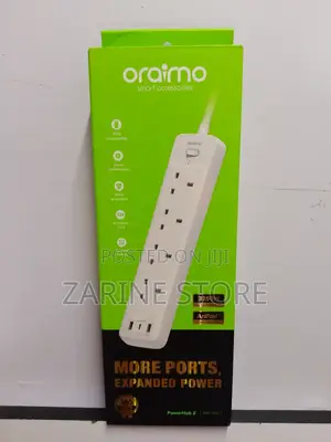 Oraimo 4 Ways Power Extension With 2 USB 1 Type C Port.