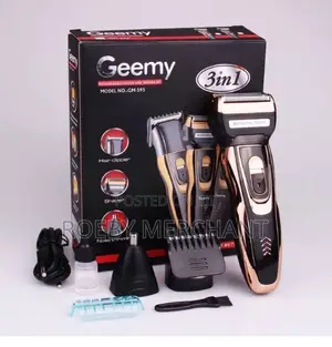 Geemy Rechargeable Hair Shaving Machine, Shaver- 3 in 1