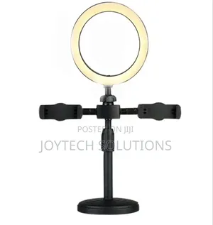 Table Stand Light With Ring Light and Phone Holders