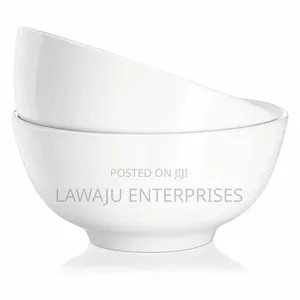7 Inch White Bowls Set
