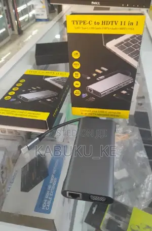 USB C Hub Dock- 11 in 1 Dock, Aluminum Type C Adapter