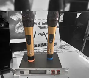 Wireless Microphone Golden Color
