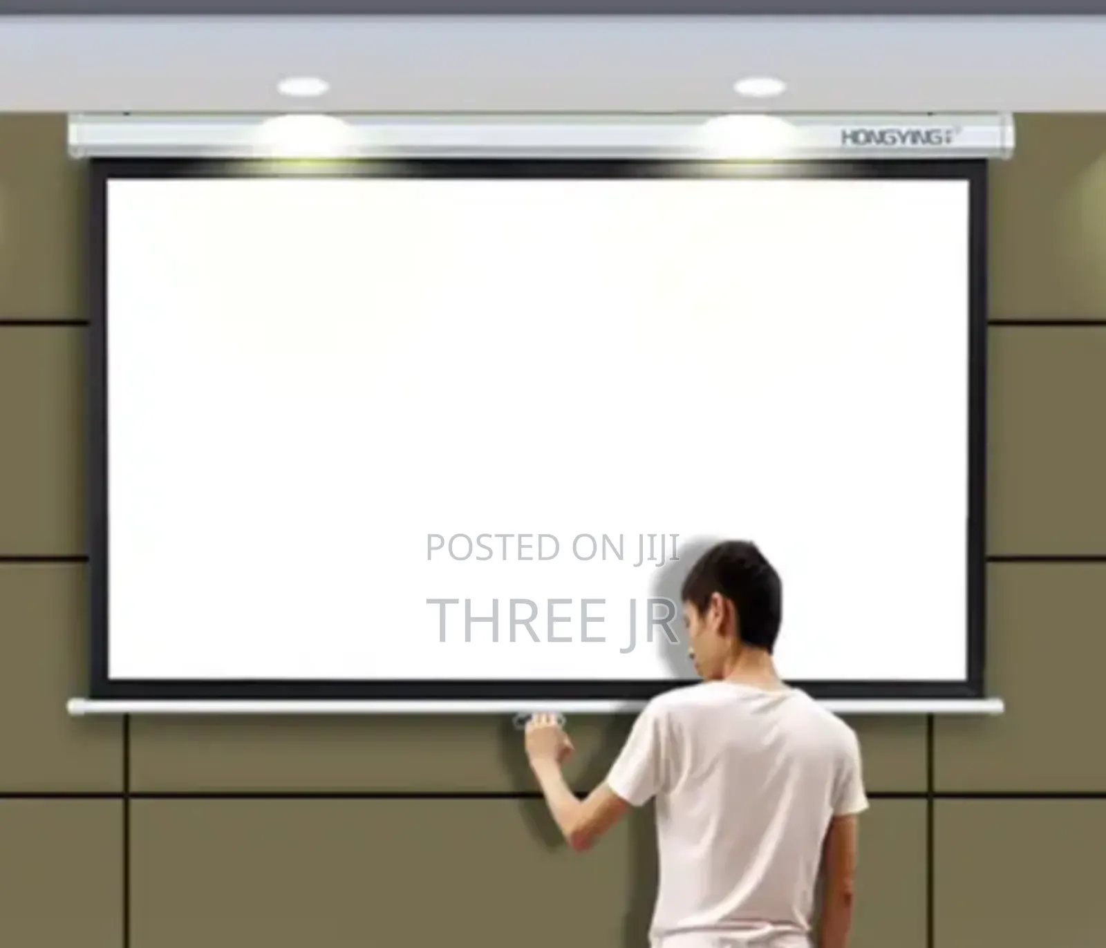 Manual Projection Screens Easy to Mount and Pull Down