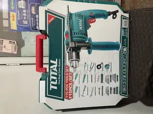 Total 115 PCS Tools Set Hammer Drill Complete Tool Set