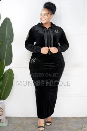 Classy Velvet 2pc Set. Long Skirt With Top