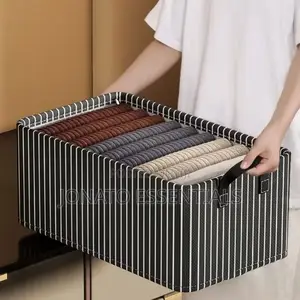 Foldable Clothes Storage Box and Organizer