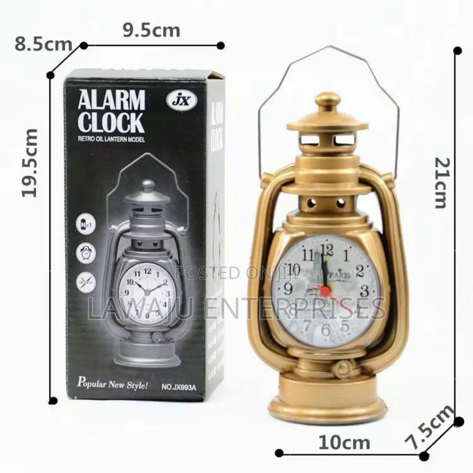 Retro Oil Lamp Alarm Clock