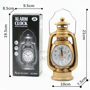 Retro Oil Lamp Alarm Clock