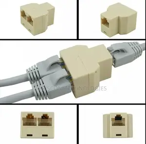 RJ45 CAT5 CAT6 Ethernet Splitter Connector Adapter