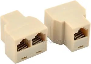 RJ45 Splitter Adapter 1 to 2 Dual Female Port CAT 5/Cat 6