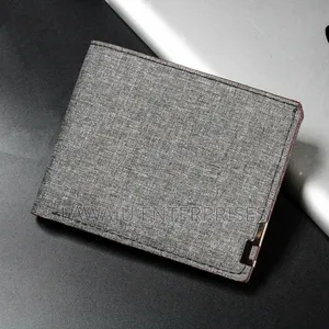 Grey Denim Wallet
