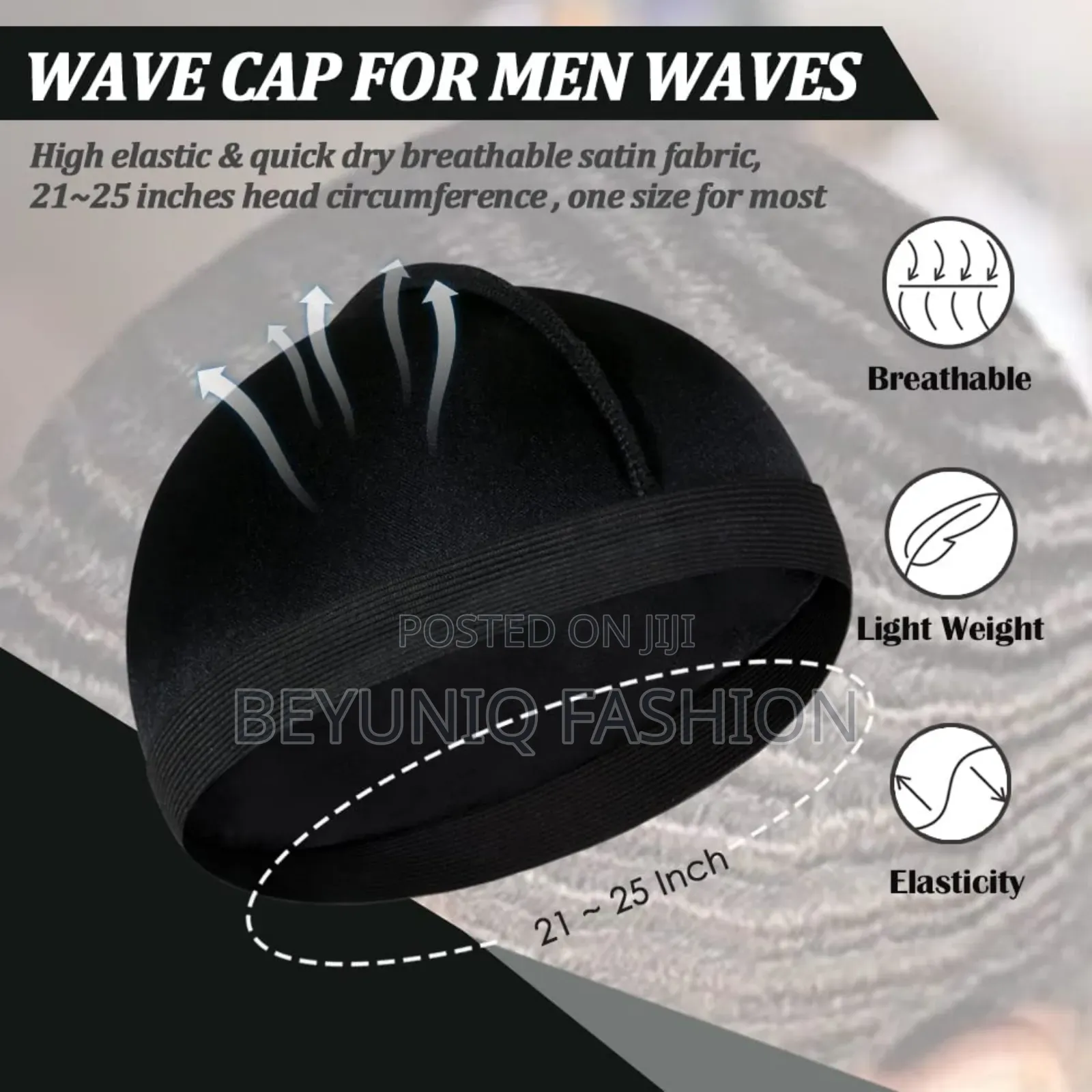 A Set of Silk Durag + Wave Cap - Quality Guaranteed