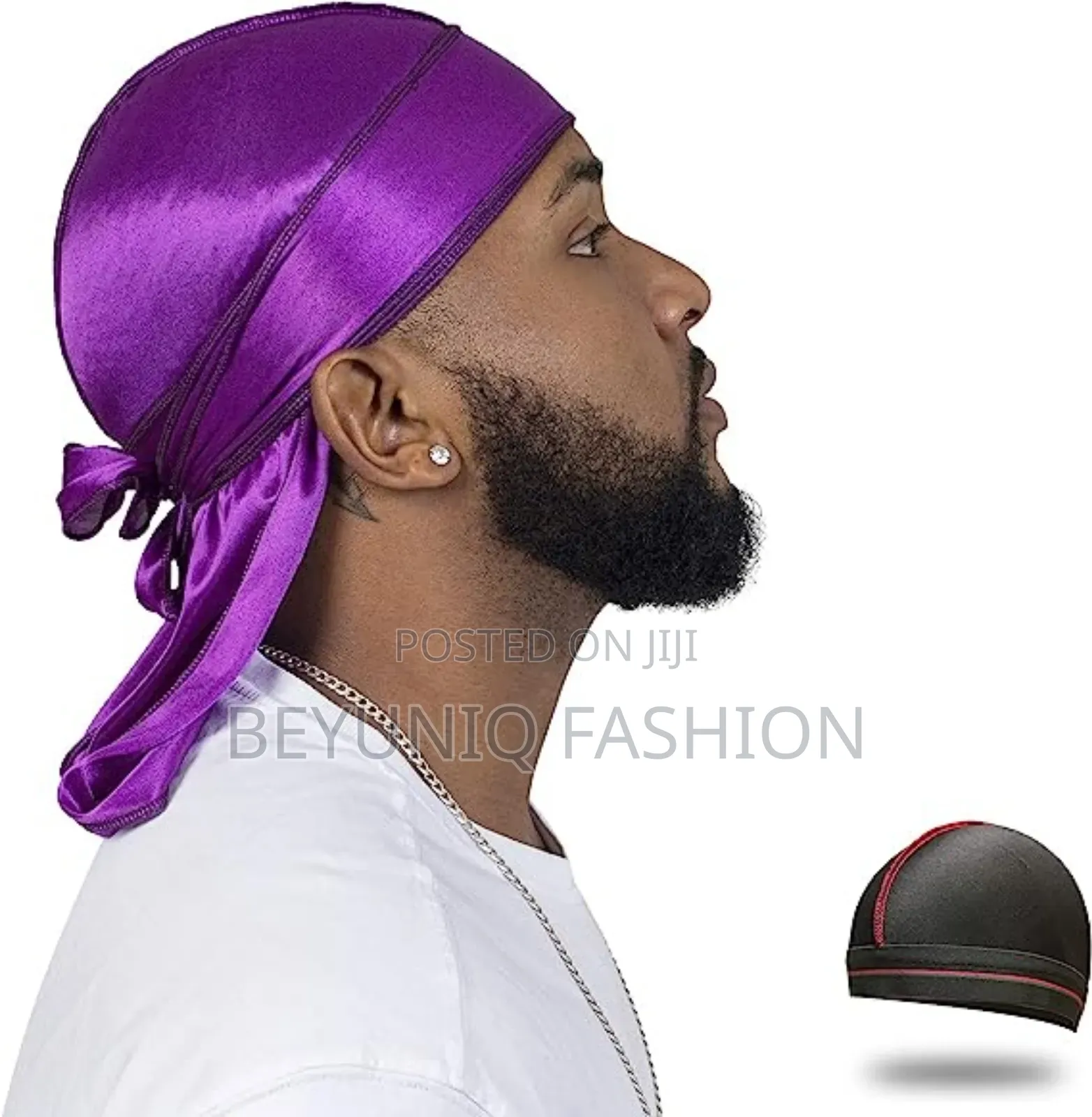 A Set of Silk Durag + Wave Cap - Quality Guaranteed