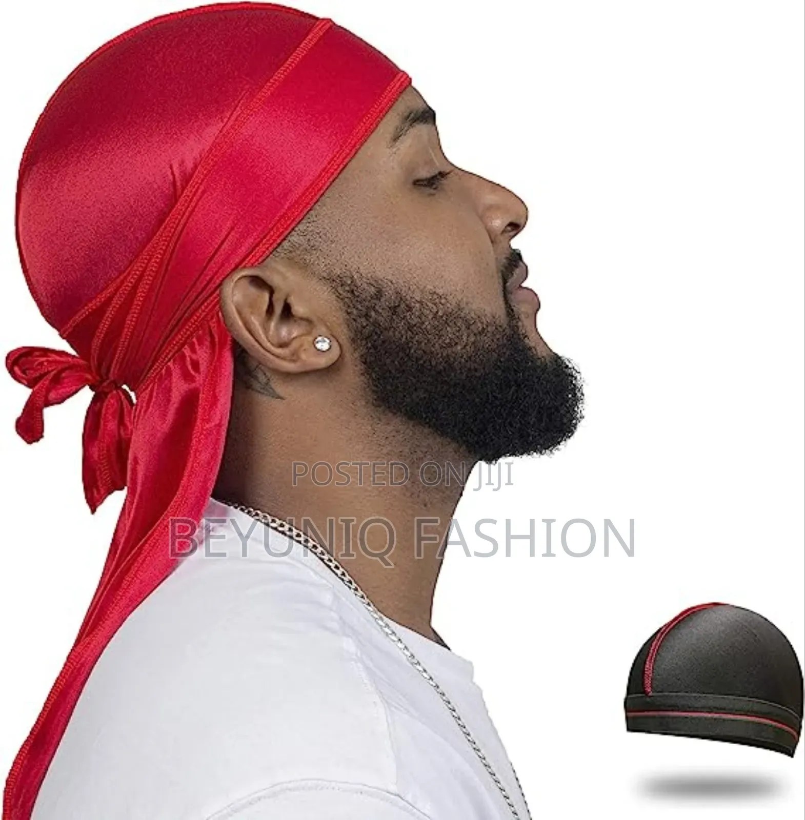 A Set of Silk Durag + Wave Cap - Quality Guaranteed
