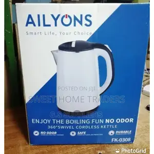 Ailyons 1.8ltrs White Kettle Ailyons 1.8ltrs Kettle