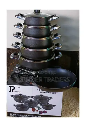 10 PCS Jp Non Stick Sufurias- Cookware- Cookware