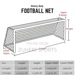 Football Nets 11 Aside Heavy Duty Heat Resistant Waterproof