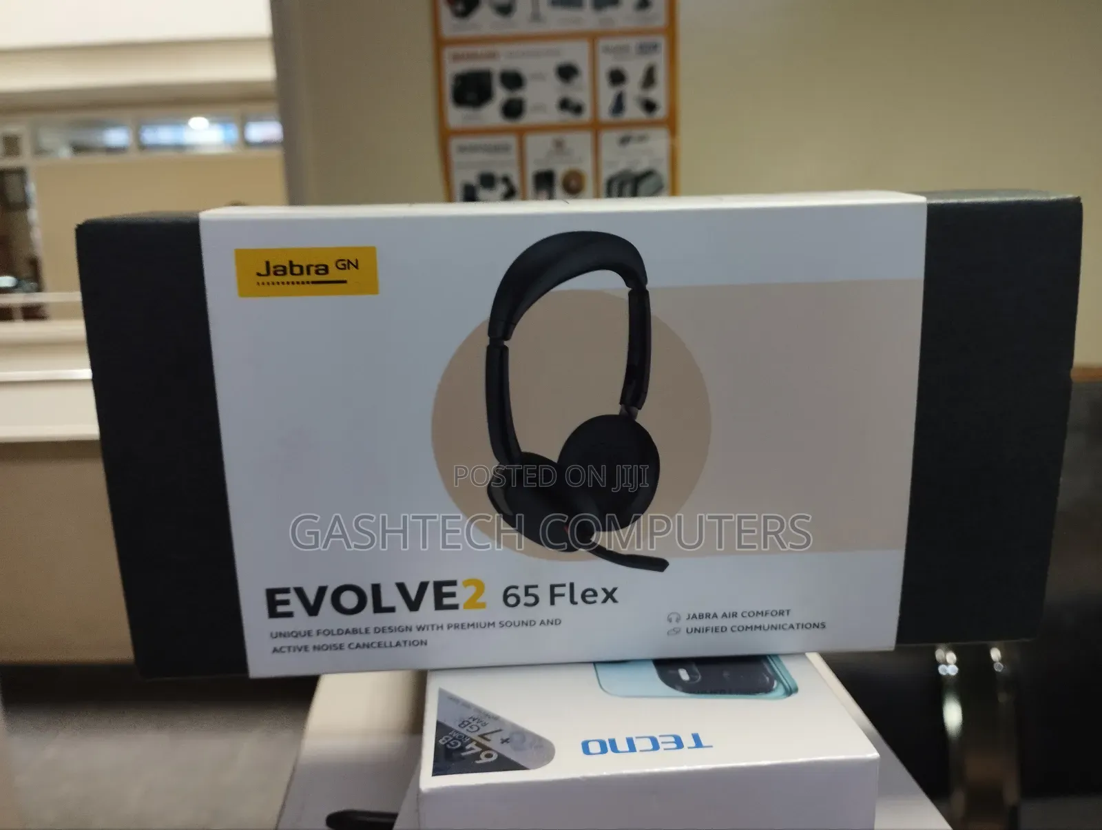 Jabra Evolve2 65 Flex Bluetooth Headphones