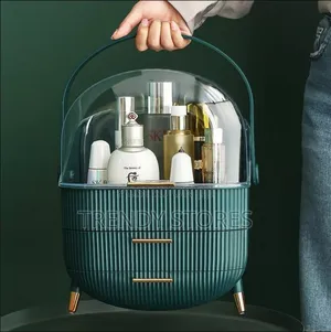 Green Acrylic Makeup Organizer