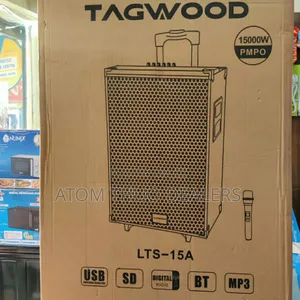 Tagwood 15 Inches Trolley Speaker LTS-15A Black