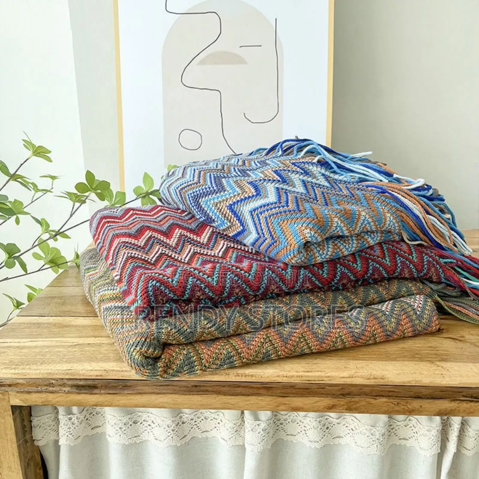 Jacquard Bohemian Throw Blanket