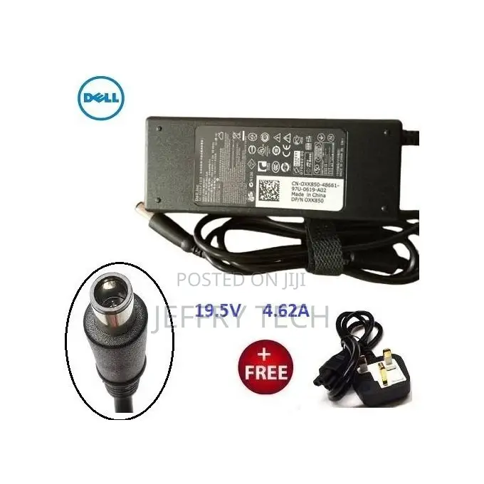 DELL Replacement Big Pin Adapter - 19V, 4.62A