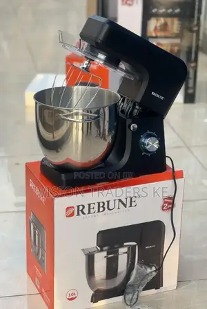 Rebune Mixer, Electric Stand Mixer 10 Litres RE-2-177 Black