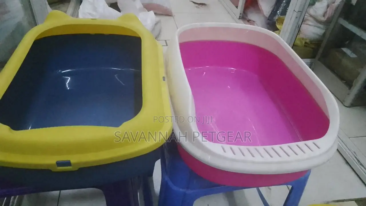 Cat Litter Box With Scoop Pink Color