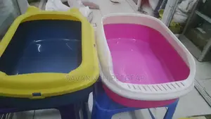 Cat Litter Box With Scoop Pink Color
