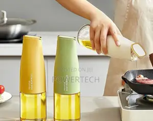Kitchen Glass Oil Jug Automatic Open Close Non-Drip.