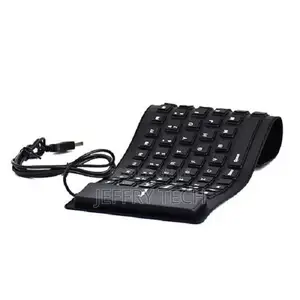 Generic Flexible Silicone Keyboard – Black