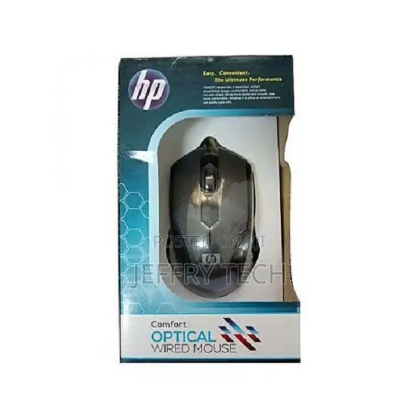 Hp Wired Optical Mouse – Black