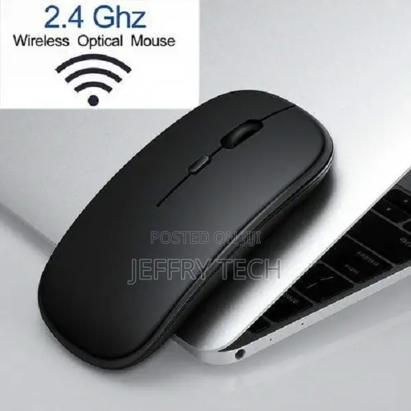 Generic Optical Wireless Rechargeable Mouse Slim -Black