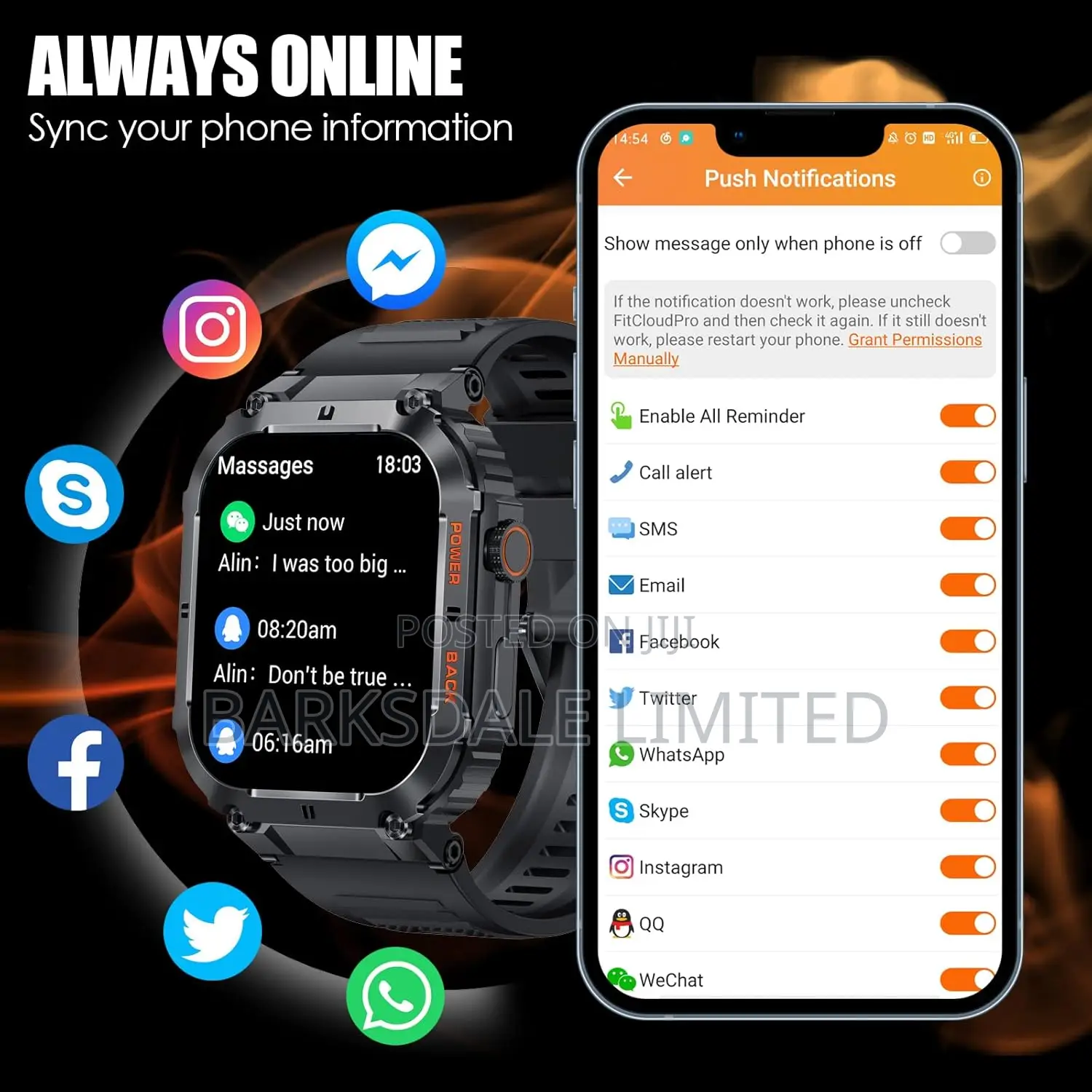 Smart Watch Android Bluetooth Waterproof Smartwatch