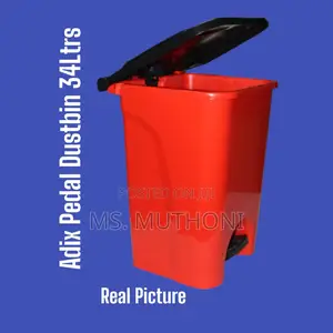 625586 Adix Pedal Dustbin 34ltrs