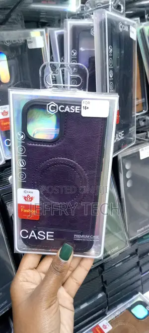 Leather Magsafe Kick Stand Case Cover for iPhone 15 Plus