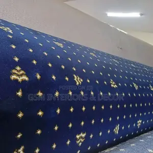 Executive Office Carpets Blue Dotted