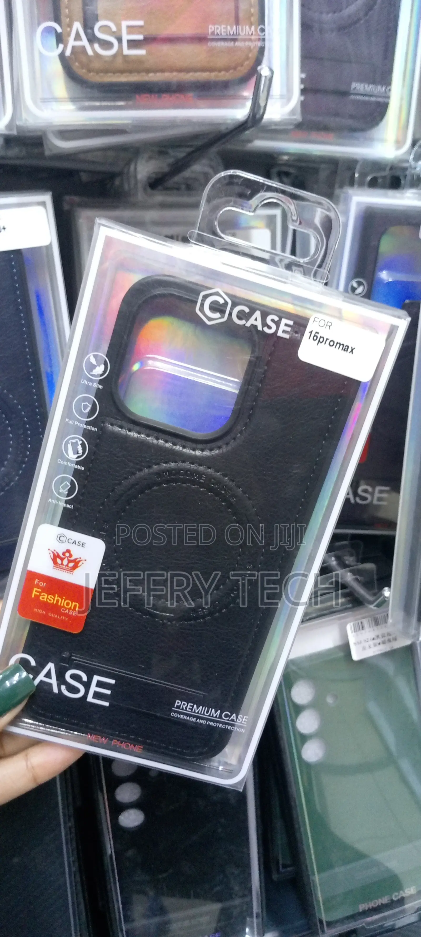 iPhone 15 Pro Maxluxury Leather Case With Magsafe Stand