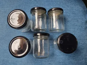 A Set of 10 Spice Jar 72mm High With 53mm Wide Black Lug Cap
