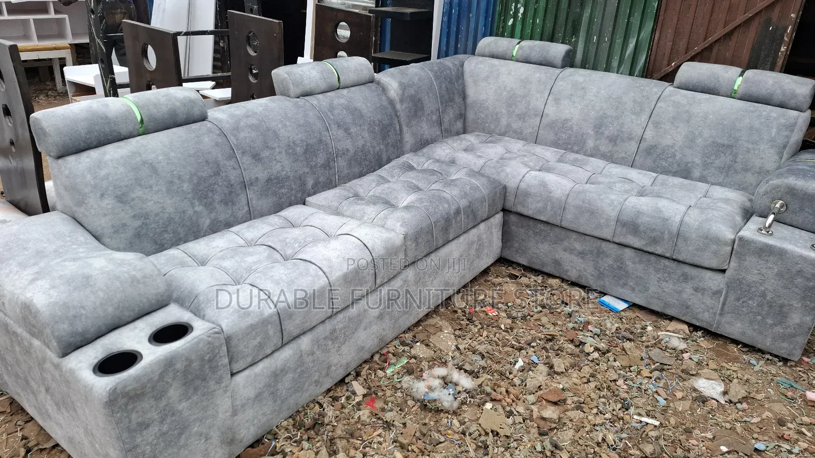 L Shape Sofa and Footrest