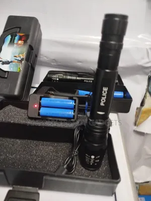 Zooming Flashlight Police Torch |Rechargable