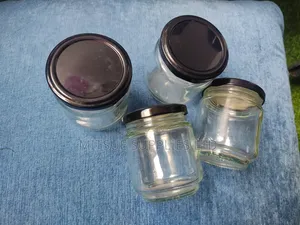10x Spice Jar 195ml 80mm Long With Black Lug Cap 63mm