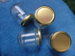 30x Spice Jar 195ml 80mm Long With Gold Lug Cap 63mm