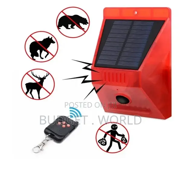 Waterproof Solar Warning Light Solar Powered Alarm